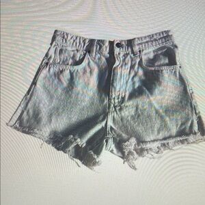 Stylish Gray Denim Women Shorts